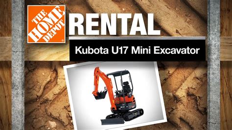 all in one rent mini excavator|small excavator rental home depot.